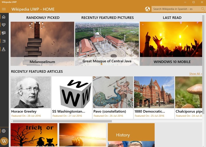 Wikipedia UWP