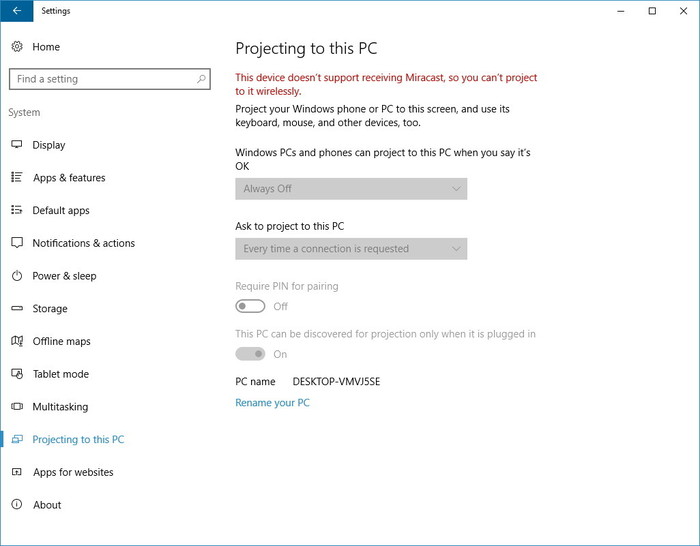 Windows 10 AU Settings