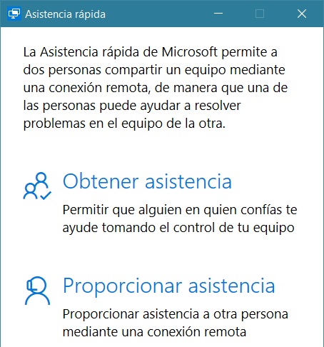 asistencia rapida windows 10 anniversary update