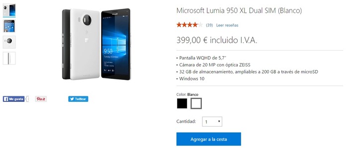 Lumia 950 XL oferta