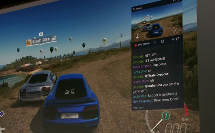 Streaming en directo de Forza Horizon 3 con Beam