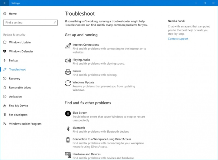 troubleshooter build 15019