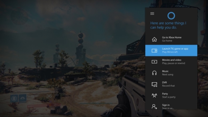 Mejoras de Cortana en Xbox One