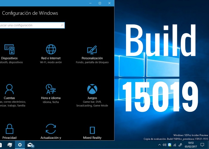 Build 15019 portada