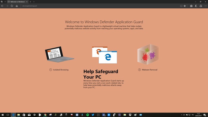 Microsoft Edge Windows Defender