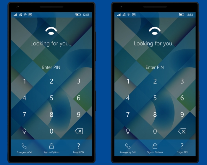 Windows 10 Mobile concepto creators Update pantalla bloqueo pin