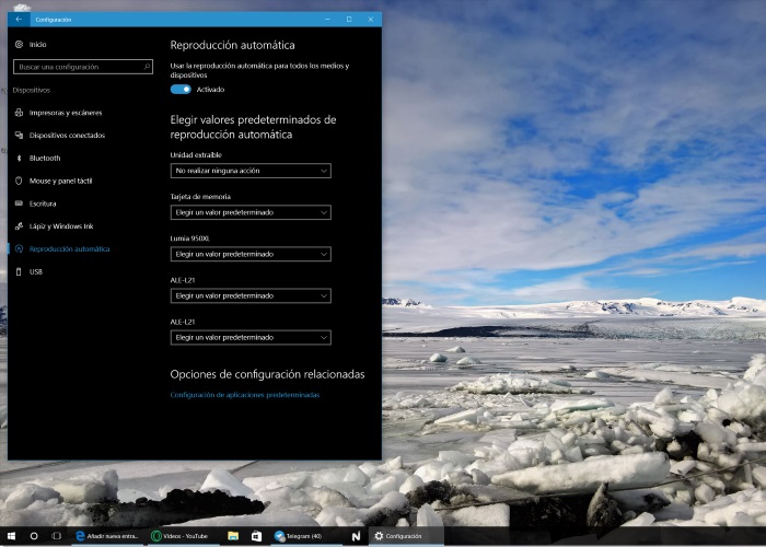 reproduccion automática windows 10