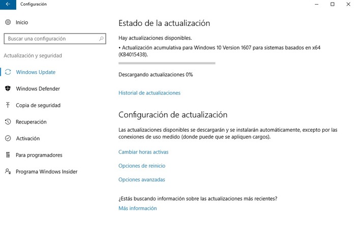 Windows 10 actualización