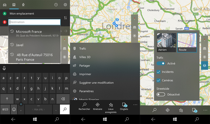 Aplicación Mapas Windows 10 Mobile Project NEON