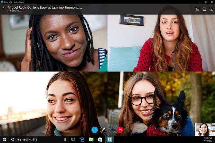 Skype Windows 10 videoconferencia