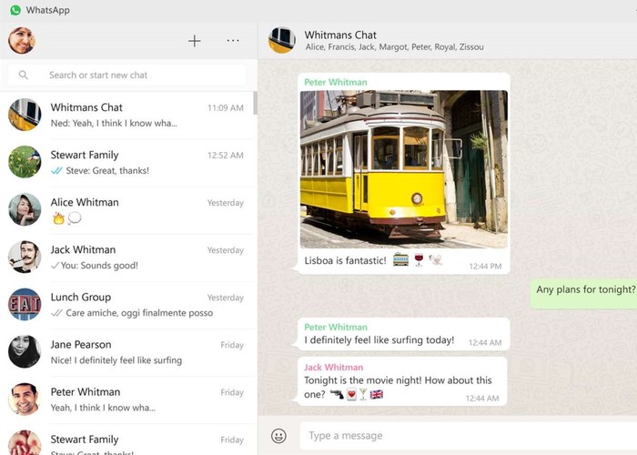 WhatsApp Desktop Windows 10