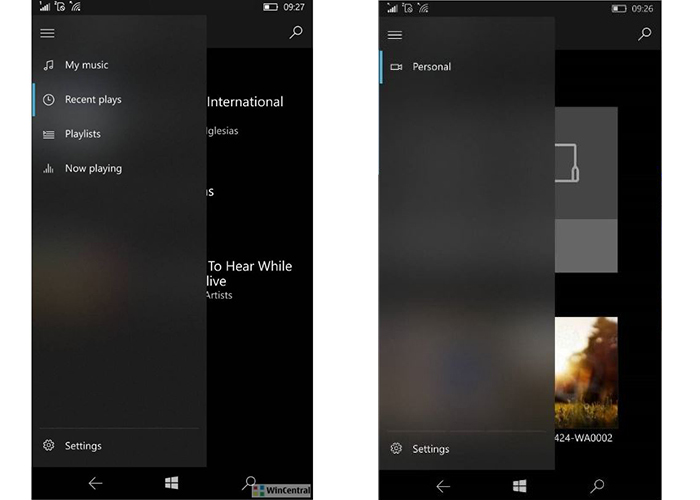 Fluent Design en las aplicaciones de Windows 10 Mobile