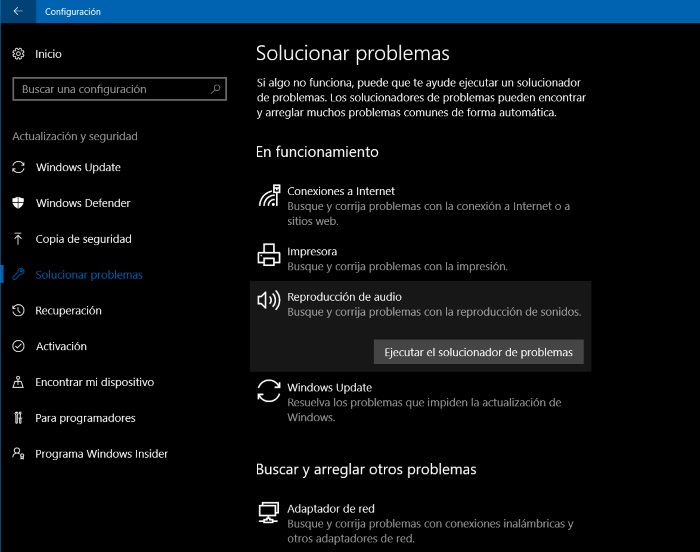 solucionar problemas windows 10