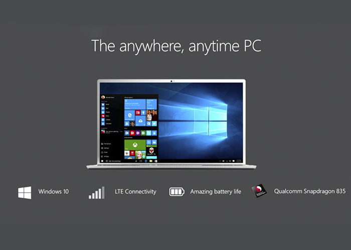 Imagen promocional de Windows 10 en procesadores ARM