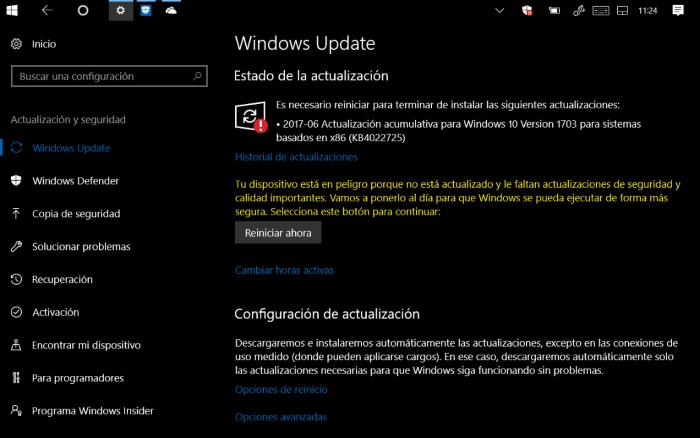 windows 10 creators update windows update actualizacion