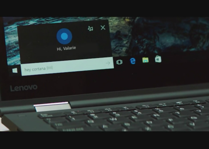 Anuncio Cortana Lenovo