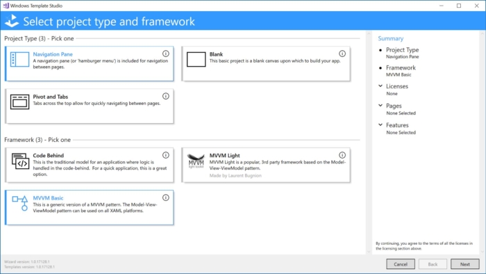 Windows Template Studio