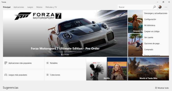 Actualizacion Interfaz Windows Store