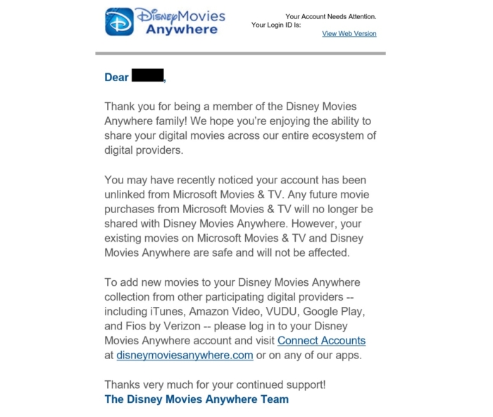 Comunicado Disney Microsoft