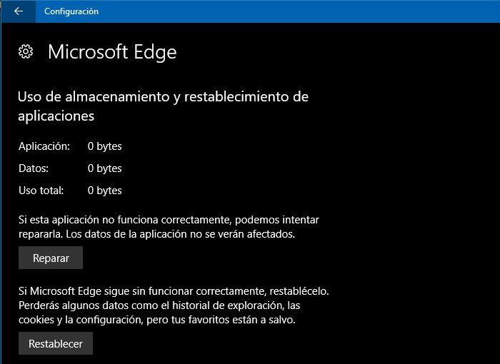 reset microsoft edge xbox one