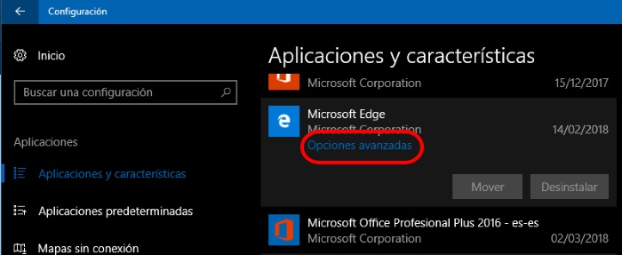 reset microsoft edge