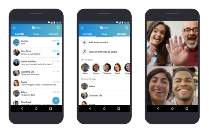 Skype Android Interfaz Llamada