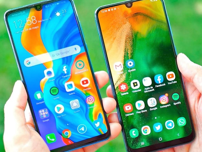 Samsung y Huawei tienen móviles que son todo pantalla