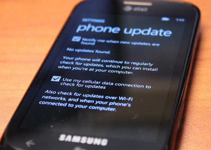 Actualización de Windows Phone