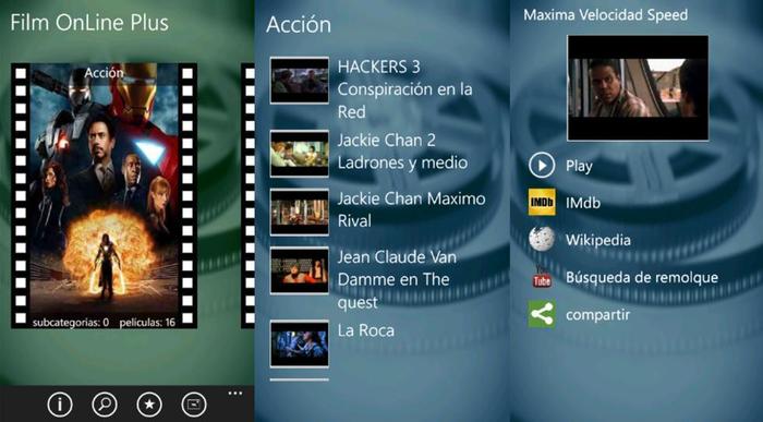 Aplicación Film OnLine