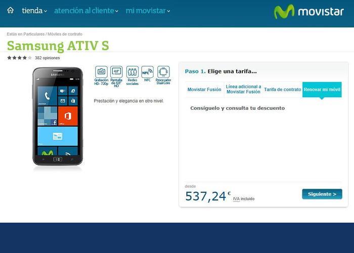 Movistar Samsung ATIV S