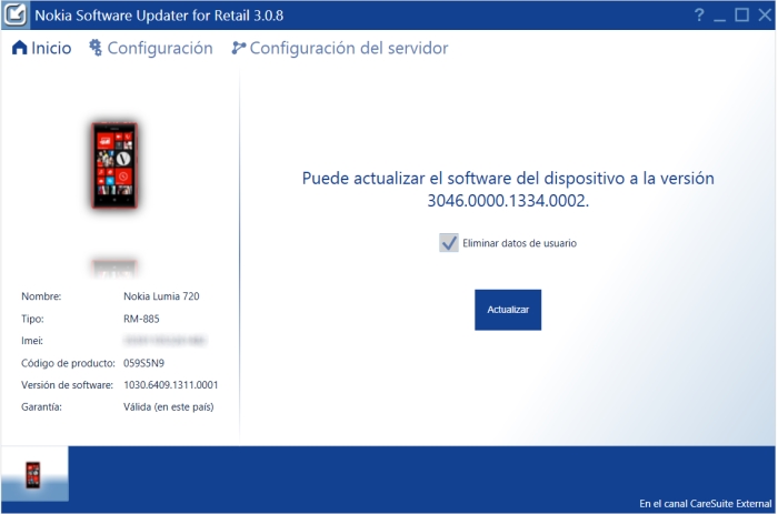 actualizacion amber nokia lumia 720