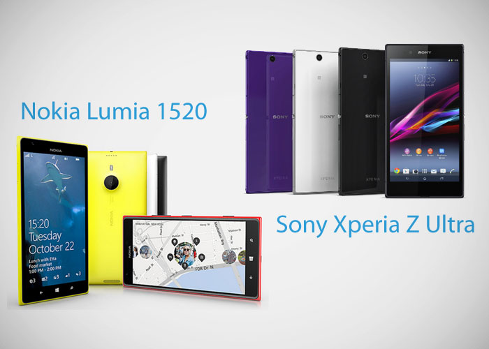 Nokia Lumia 1520 vs Sony Xperia Z Ultra