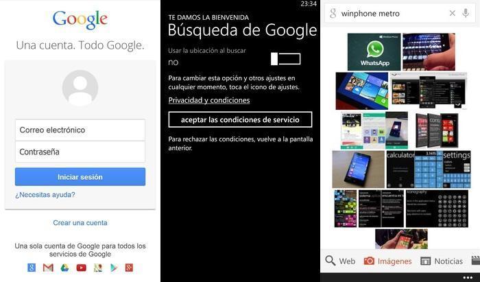 Capturas Google buscador