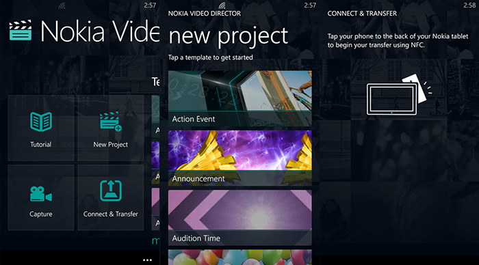 Capturas Nokia Video Director